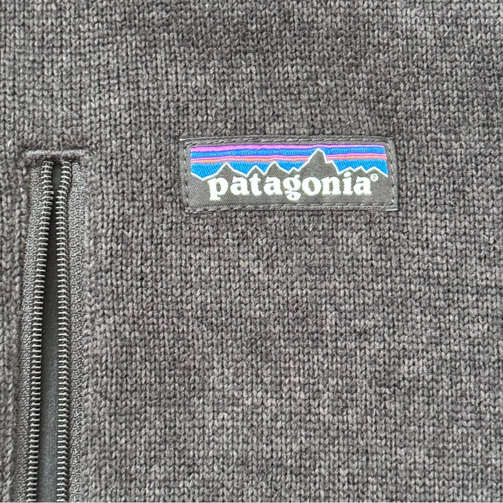 PATAGONIA 1/4 Zip Fleece Pullover Zip Chest Pocket Womens SMALL Charcoal Gray - Picture 6 of 10
